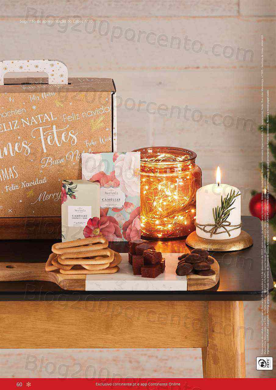 Antevisão Folheto CONTINENTE Cabazes de Natal Promoções de 21 setembro a 6 janeiro