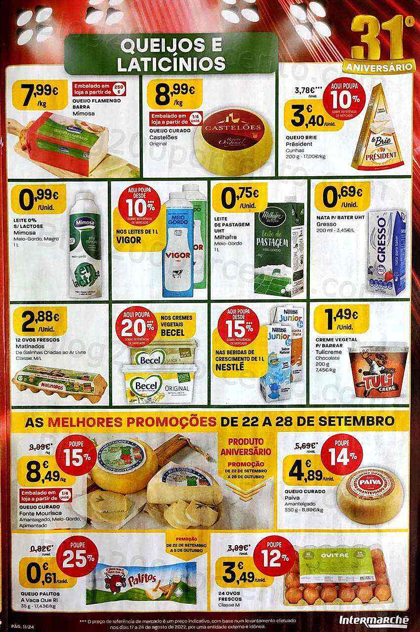 Antevisão Folheto INTERMARCHÉ Promoções de 22 a 28 setembro
