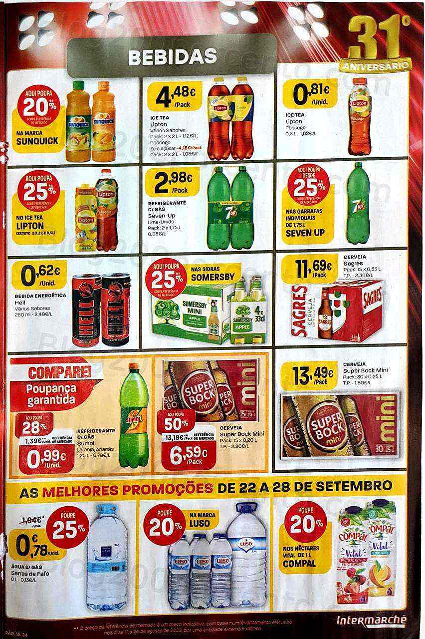 Antevisão Folheto INTERMARCHÉ Promoções de 22 a 28 setembro