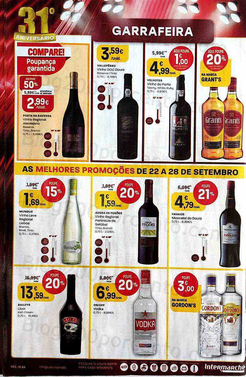 Antevisão Folheto INTERMARCHÉ Promoções de 22 a 28 setembro