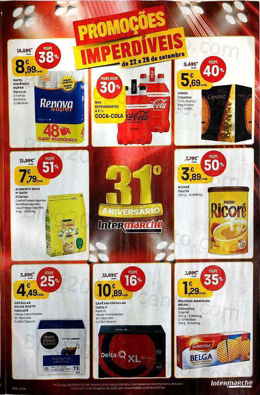 Antevisão Folheto INTERMARCHÉ Promoções de 22 a 28 setembro