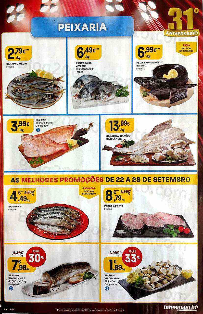 Antevisão Folheto INTERMARCHÉ Promoções de 22 a 28 setembro