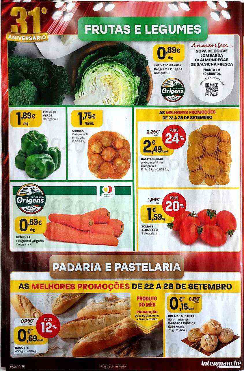 Antevisão Folheto INTERMARCHÉ Super Promoções de 22 a 28 setembro