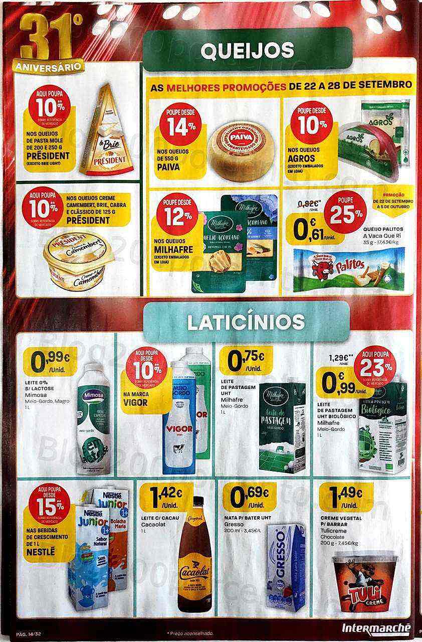 Antevisão Folheto INTERMARCHÉ Super Promoções de 22 a 28 setembro