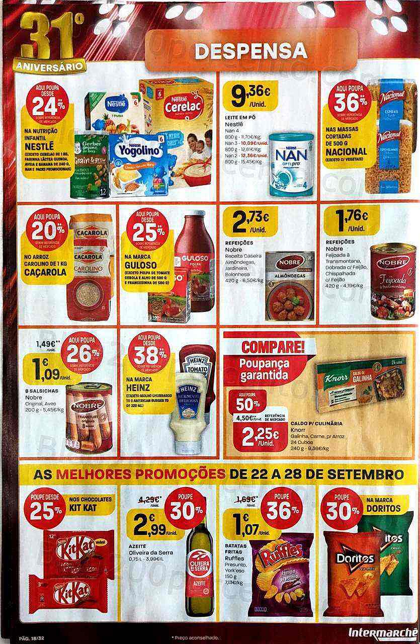 Antevisão Folheto INTERMARCHÉ Super Promoções de 22 a 28 setembro