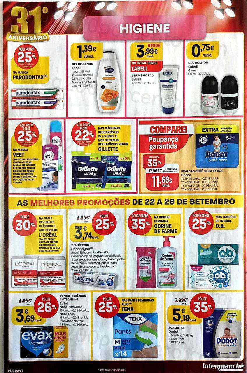 Antevisão Folheto INTERMARCHÉ Super Promoções de 22 a 28 setembro
