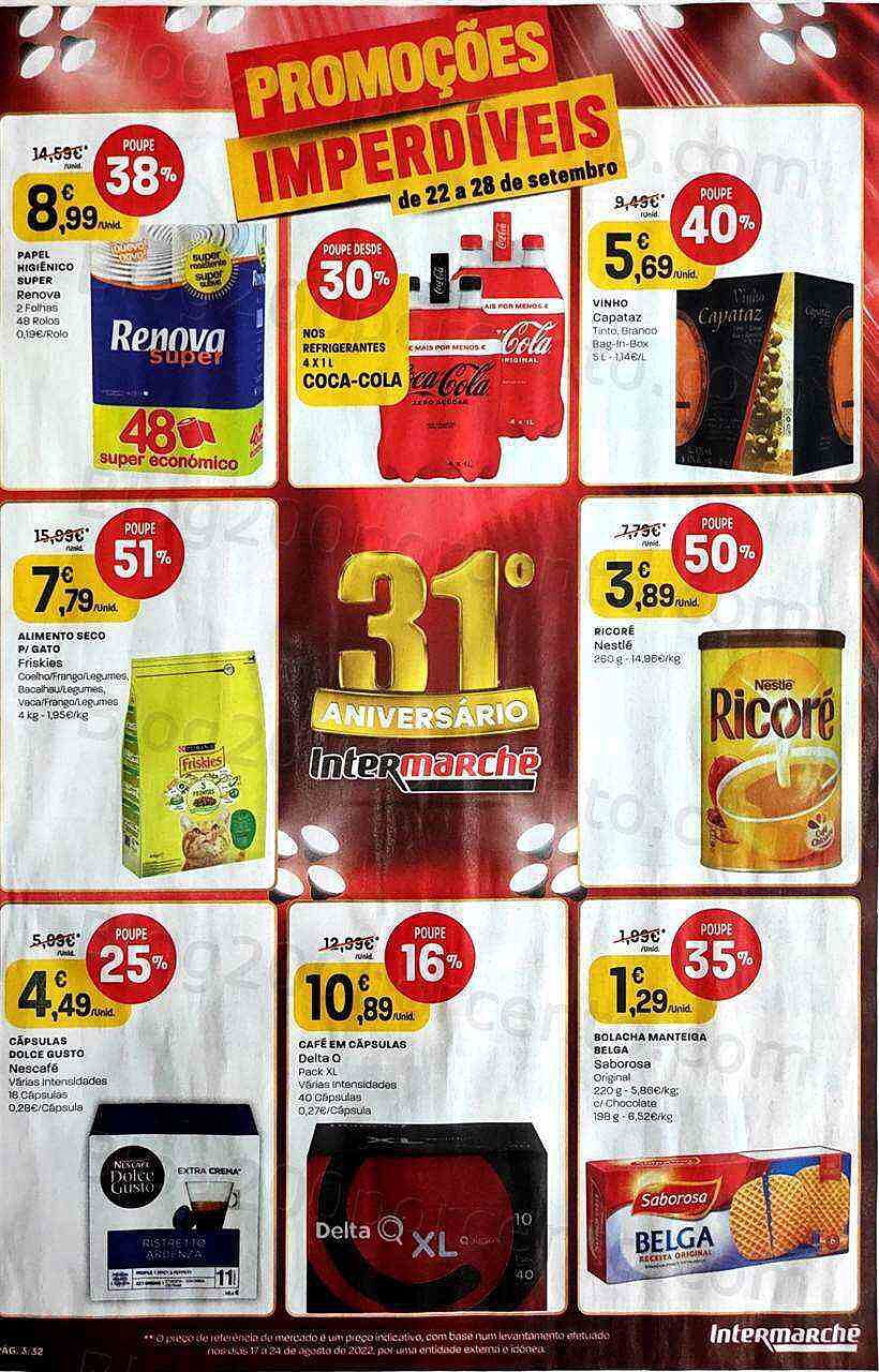 Antevisão Folheto INTERMARCHÉ Super Promoções de 22 a 28 setembro