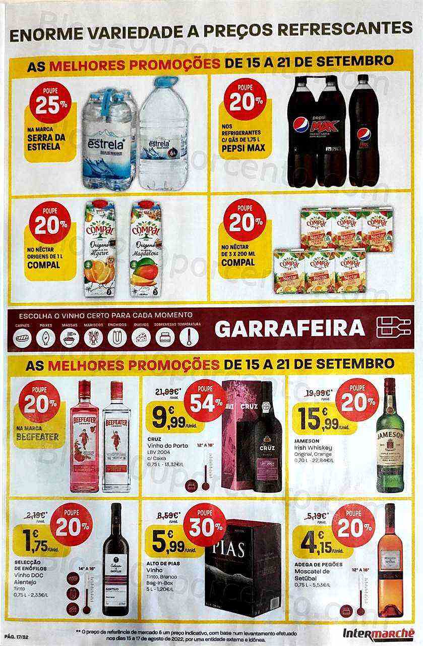 Antevisão Folheto INTERMARCHÉ Super Promoções de 15 a 21 setembro