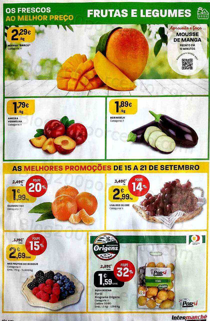 Antevisão Folheto INTERMARCHÉ Super Promoções de 15 a 21 setembro