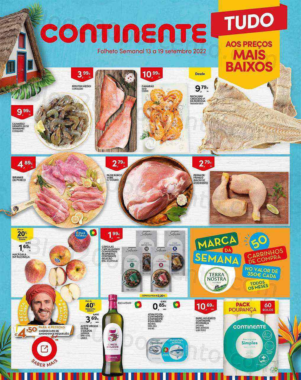 Antevisão Folheto CONTINENTE Madeira Promoções de 13 a 19 setembro