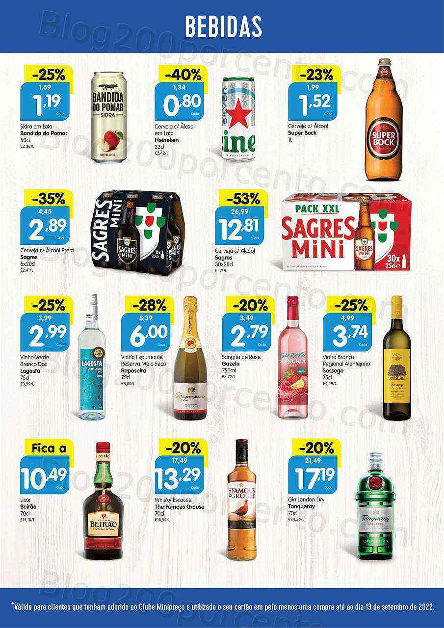 Antevisão Folheto Clube MINIPREÇO Promoções de 15 a 21 setembro