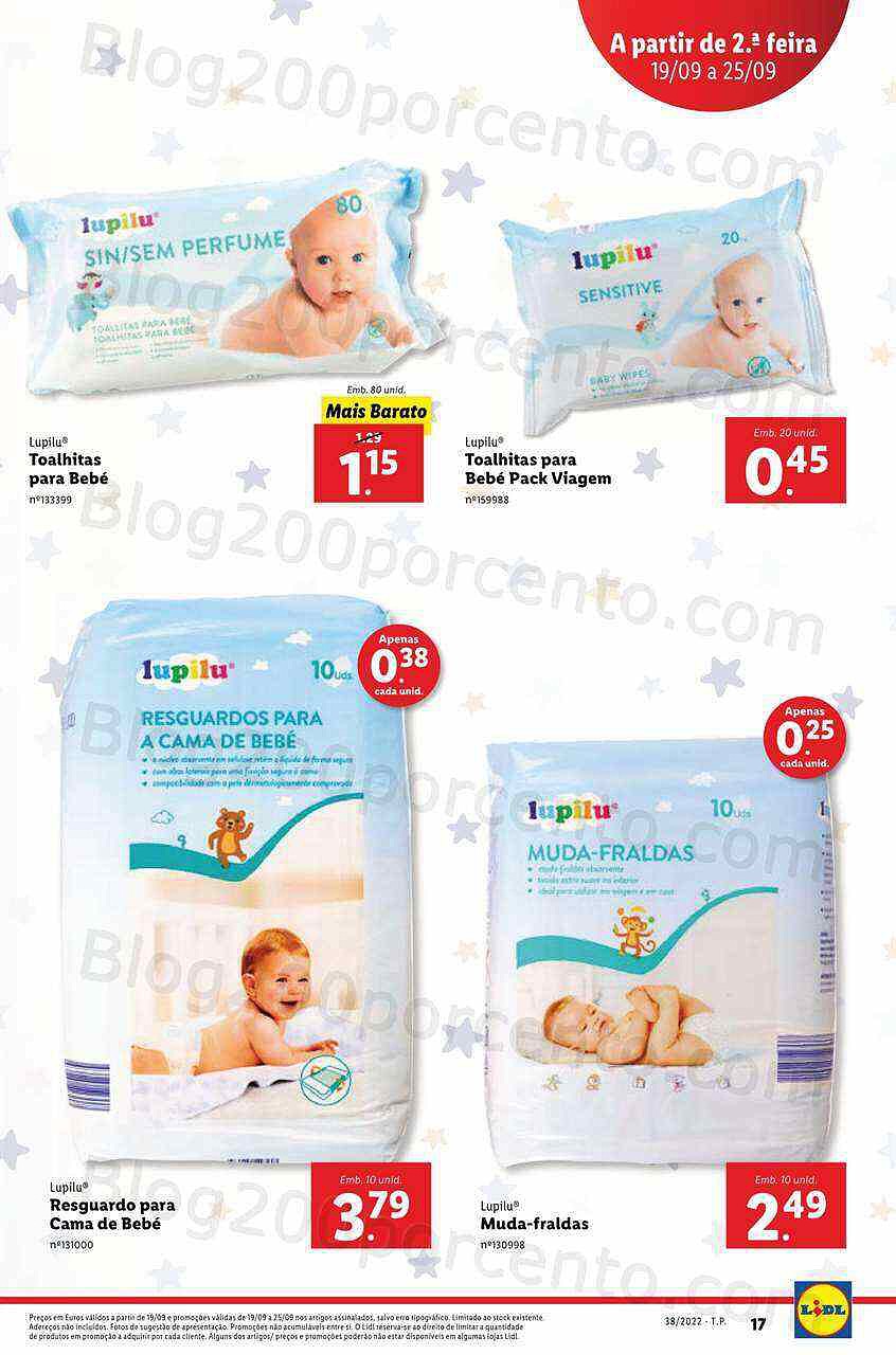 Antevisão Folheto LIDL Especial Bebé e Criança Promoções de 19 a 25 setembro