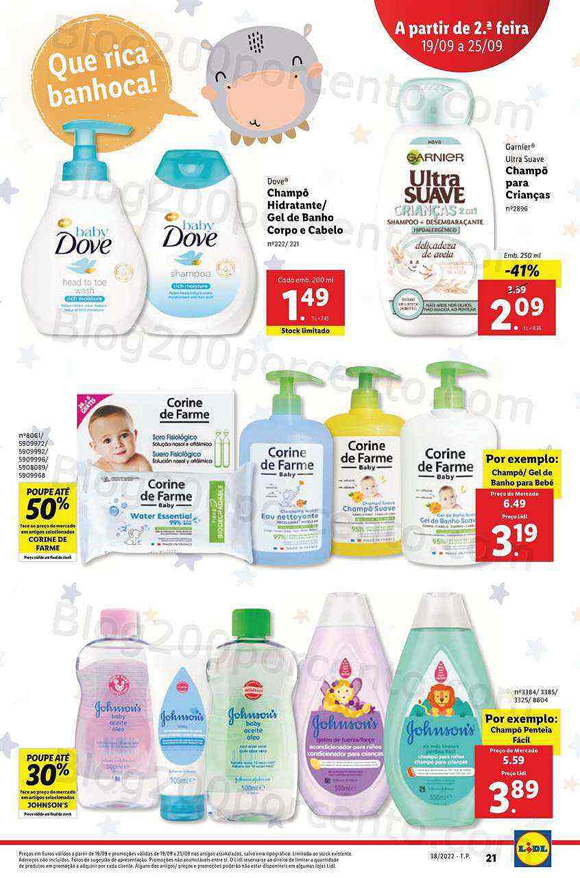 Antevisão Folheto LIDL Especial Bebé e Criança Promoções de 19 a 25 setembro