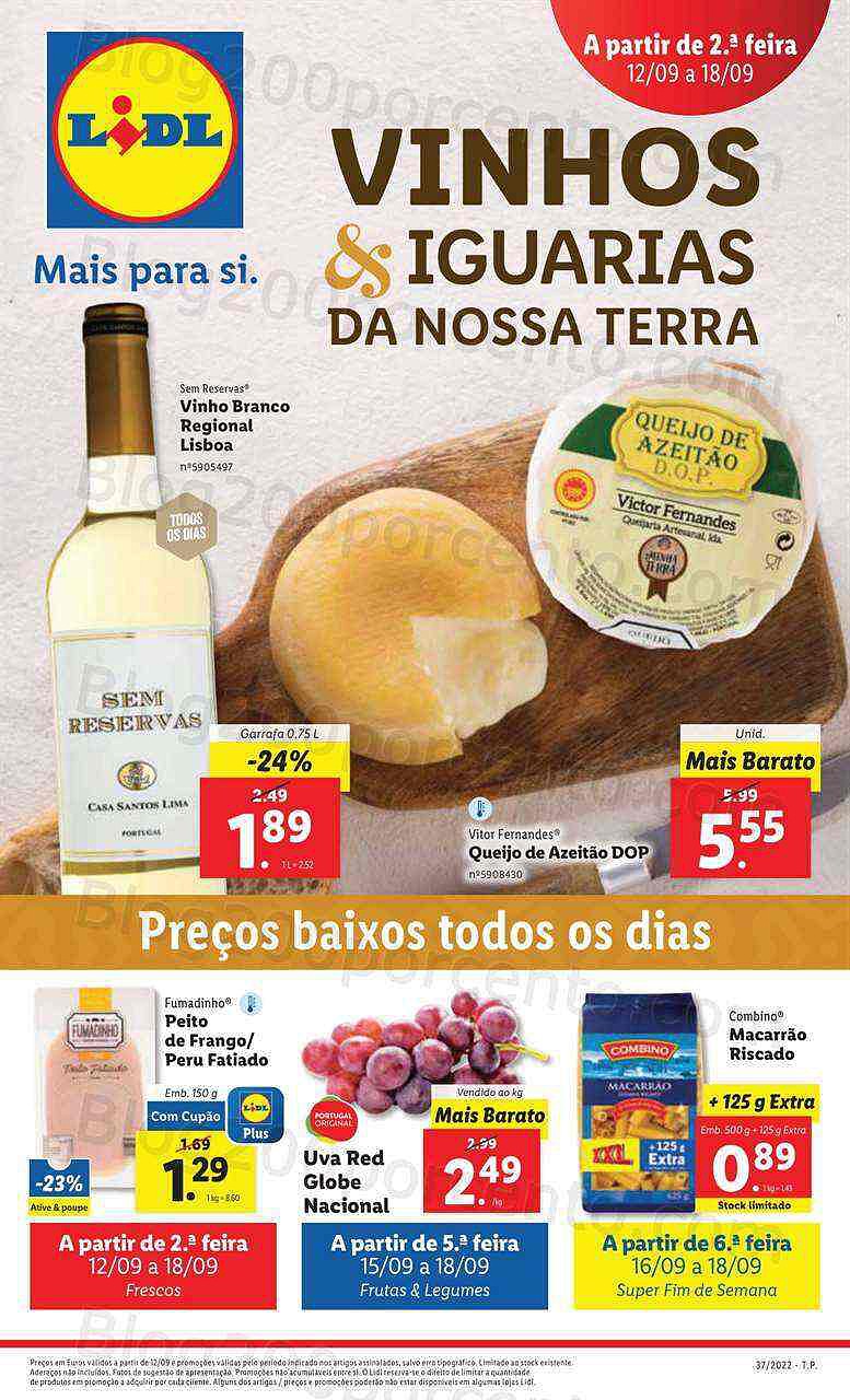 Antevisão Folheto LIDL Sabores da Minha Terra Promoções de 12 a 18 setembro