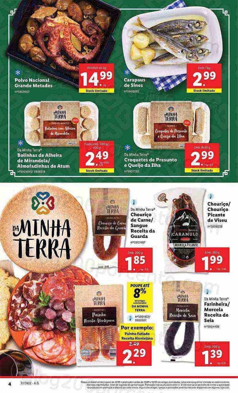 Antevisão Folheto LIDL Sabores da Minha Terra Promoções de 12 a 18 setembro