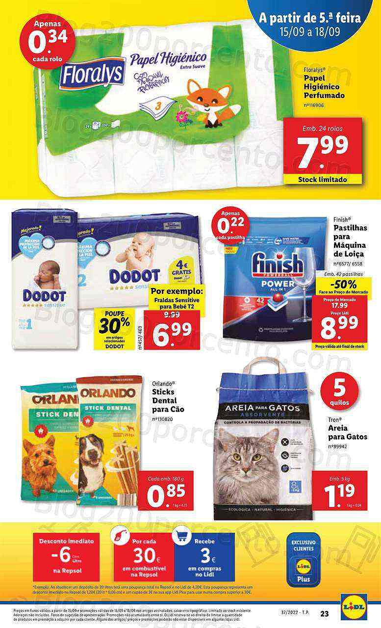 Antevisão Folheto LIDL Promoções de 15 a 18 setembro - quinta a domingo