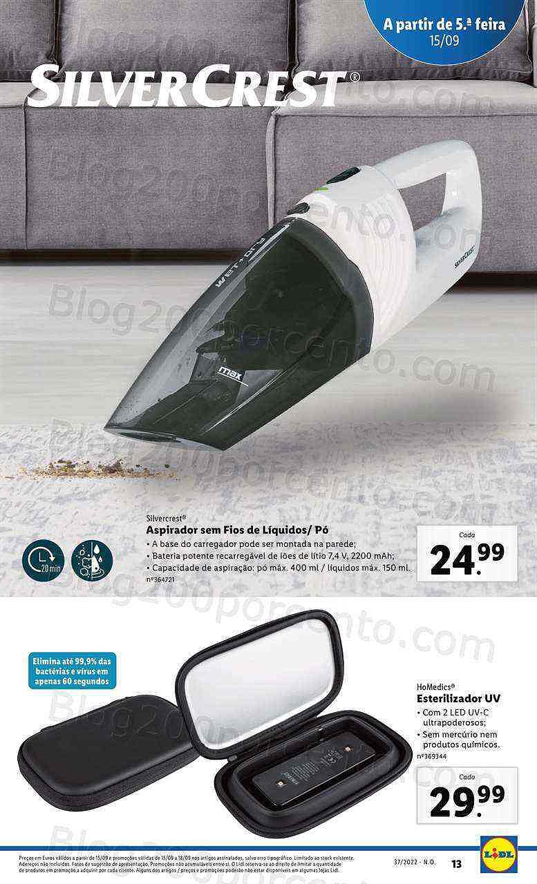 Antevisão Folheto LIDL Bazar Promoções a partir de 15 setembro