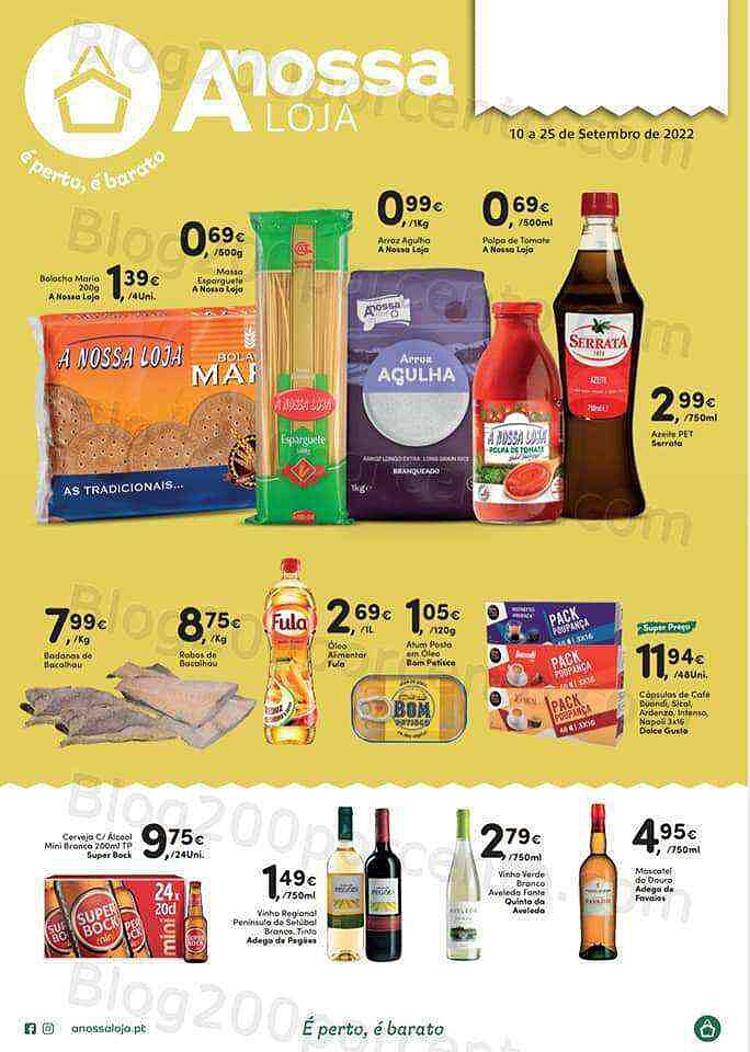 Antevisão Folheto A NOSSA LOJA Promoções de 10 a 25 setembro