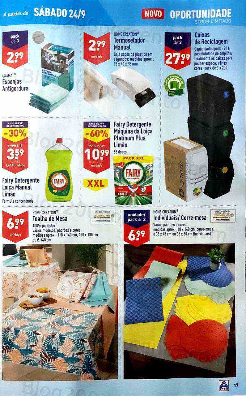 Antevisão Folheto ALDI Bazar Promoções a Partir de 24 setembro