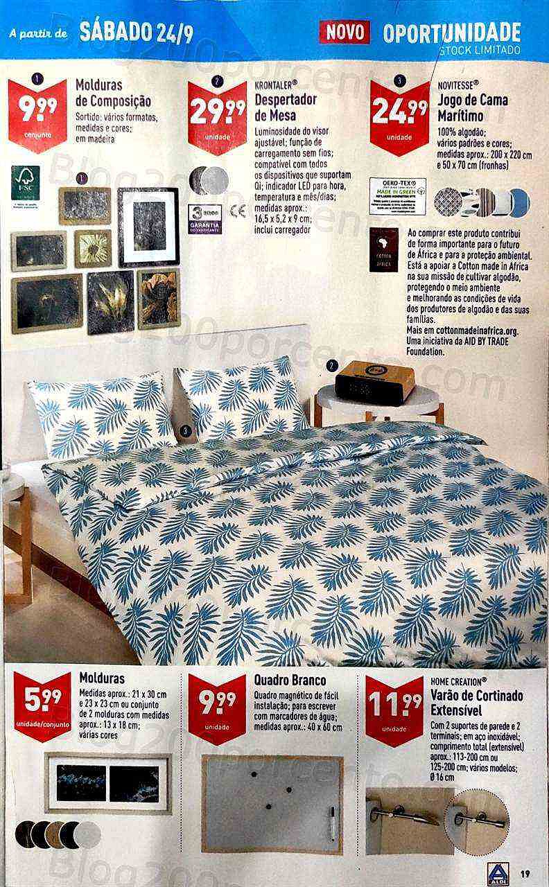 Antevisão Folheto ALDI Bazar Promoções a Partir de 24 setembro