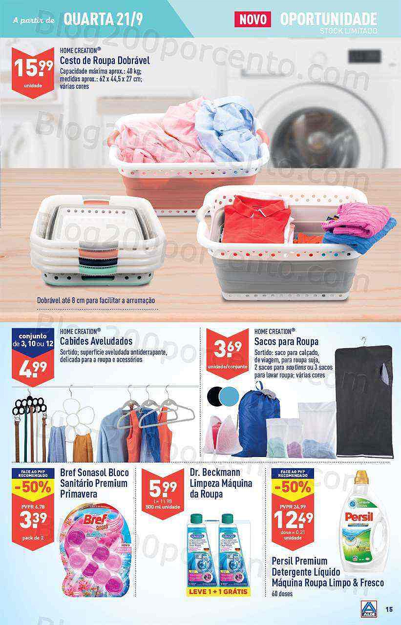 Antevisão Folheto ALDI Bazar Promoções de 21 a 27 setembro