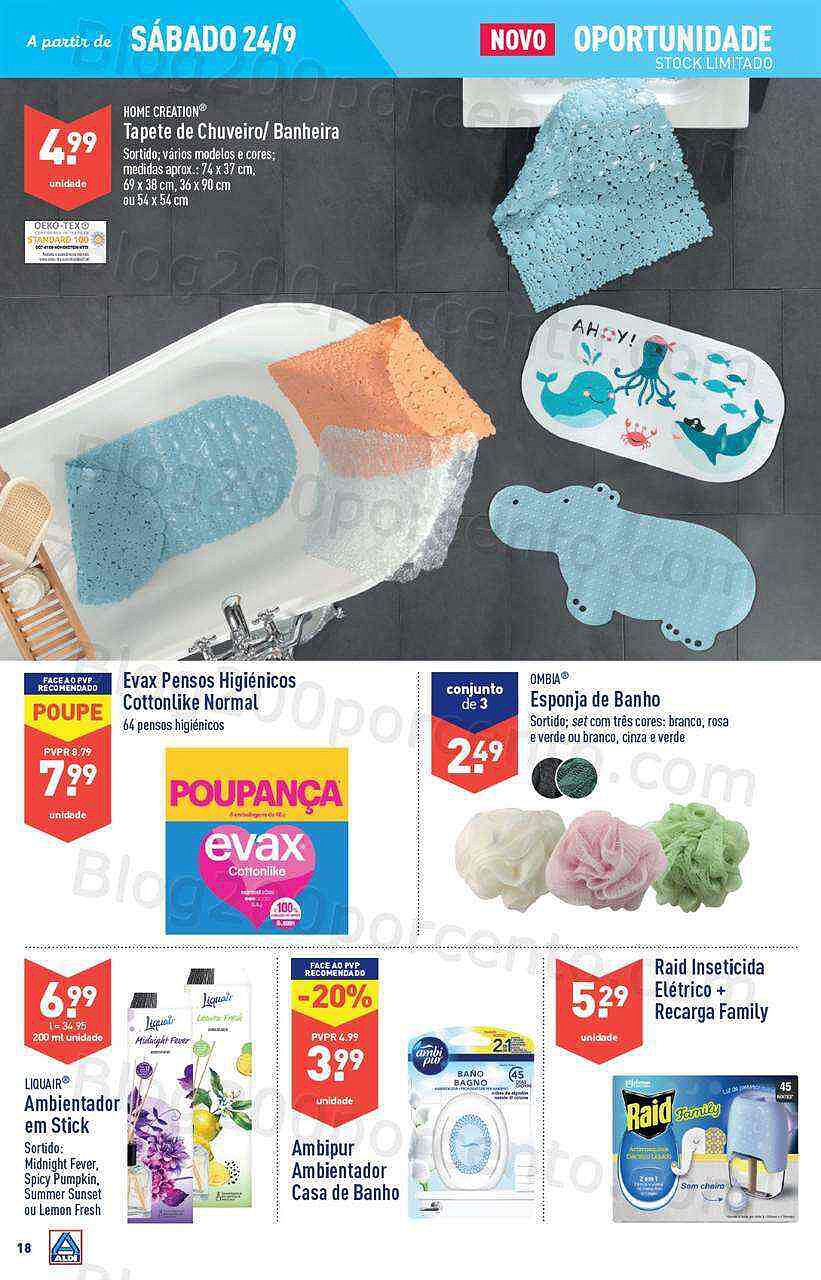 Antevisão Folheto ALDI Bazar Promoções de 21 a 27 setembro