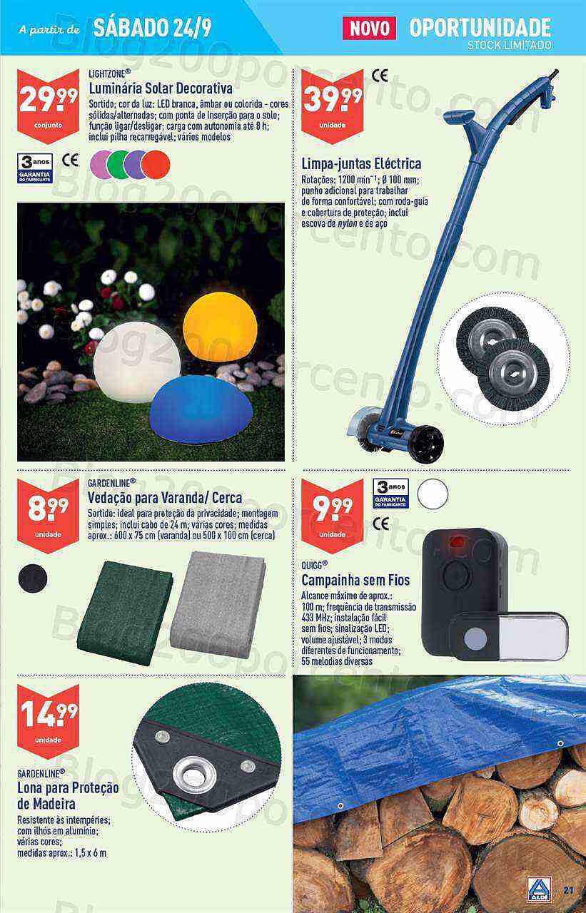 Antevisão Folheto ALDI Bazar Promoções de 21 a 27 setembro