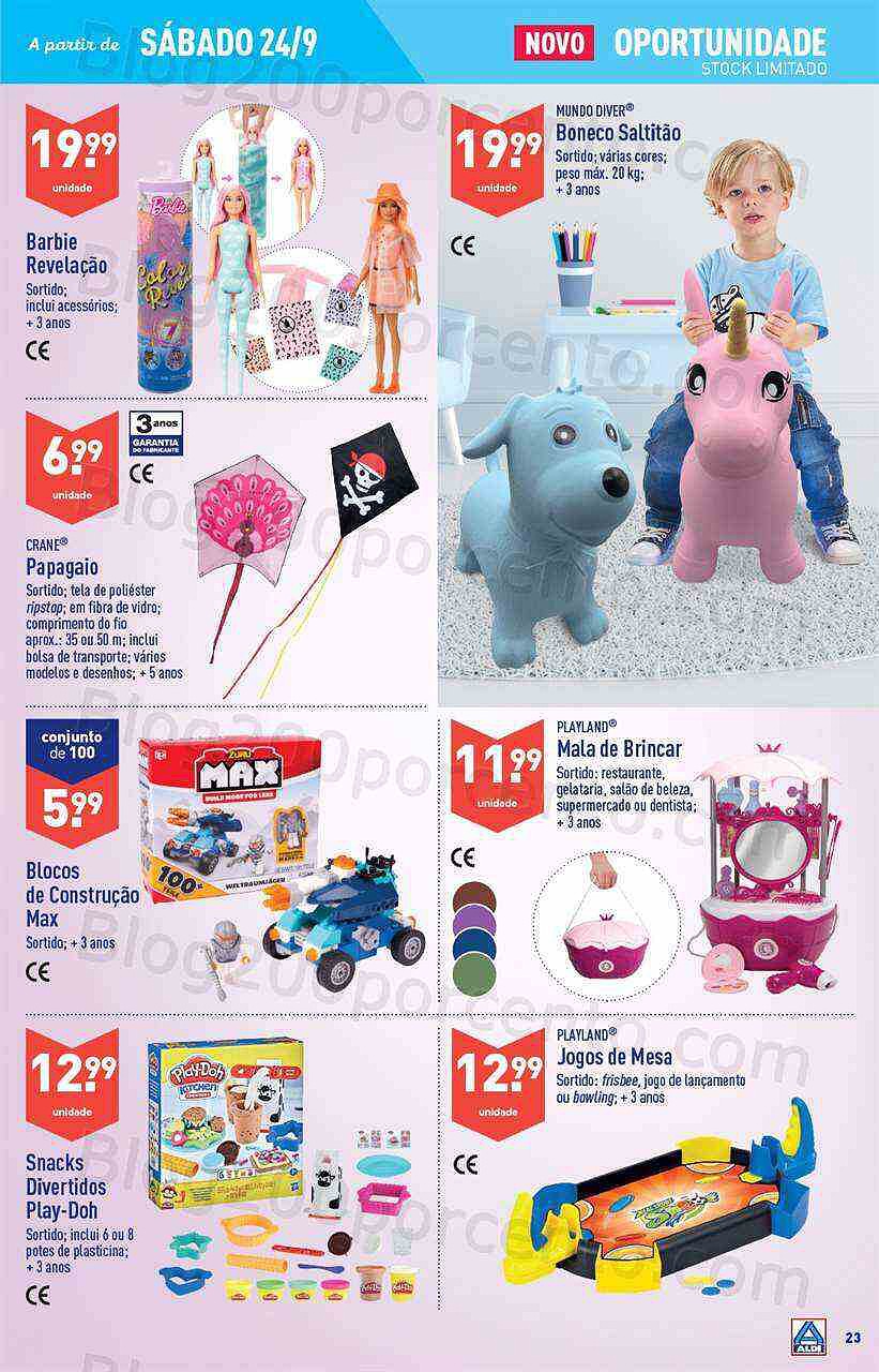 Antevisão Folheto ALDI Bazar Promoções de 21 a 27 setembro