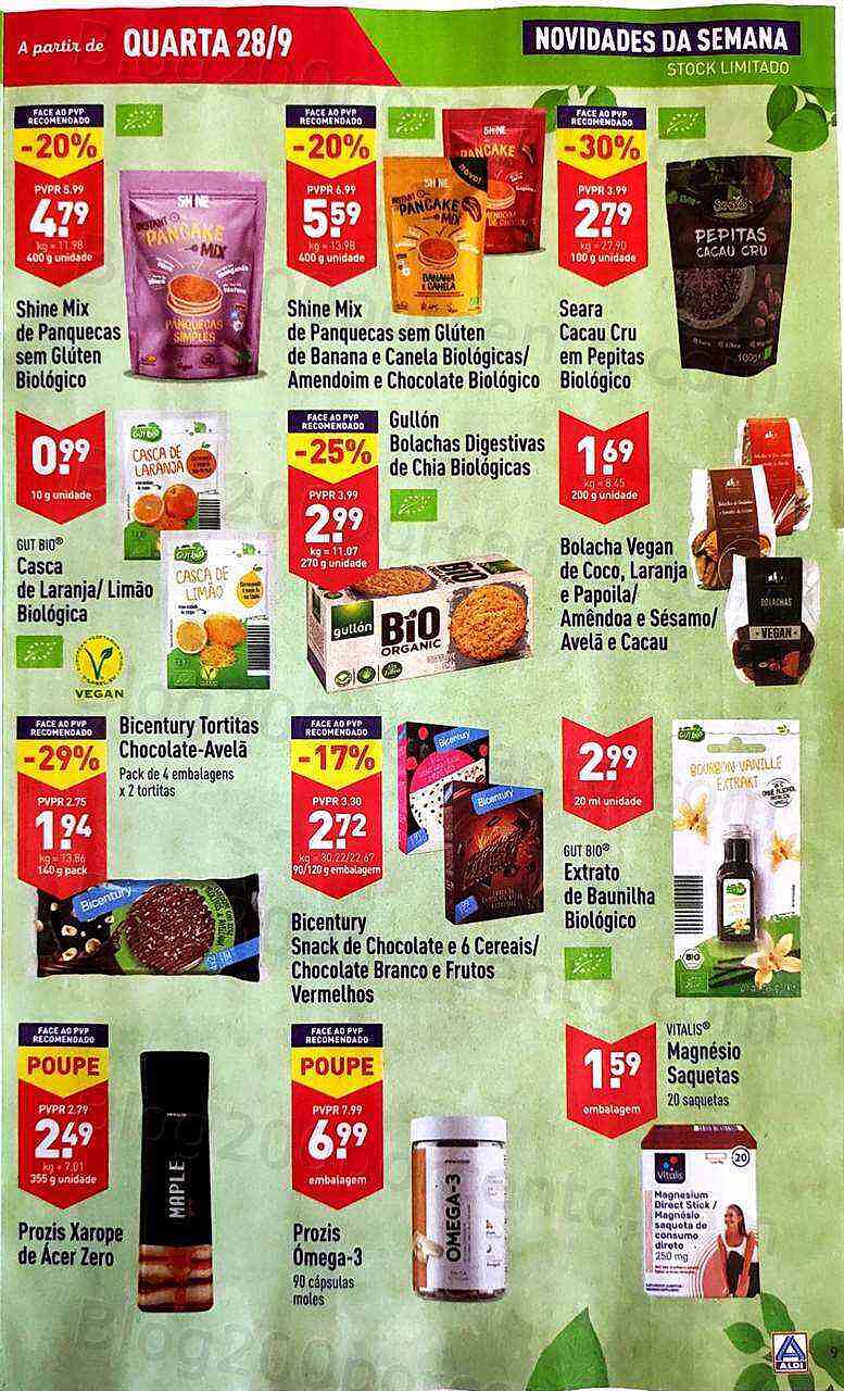Antevisão Folheto ALDI Promoções de 28 setembro a 4 outubro