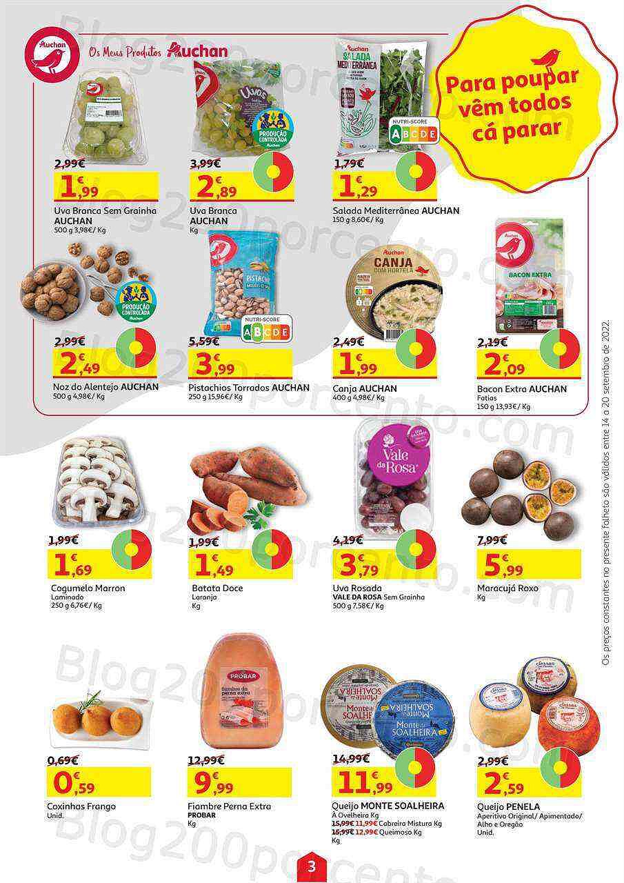 Antevisão Folheto AUCHAN Promoções de 14 a 20 setembro