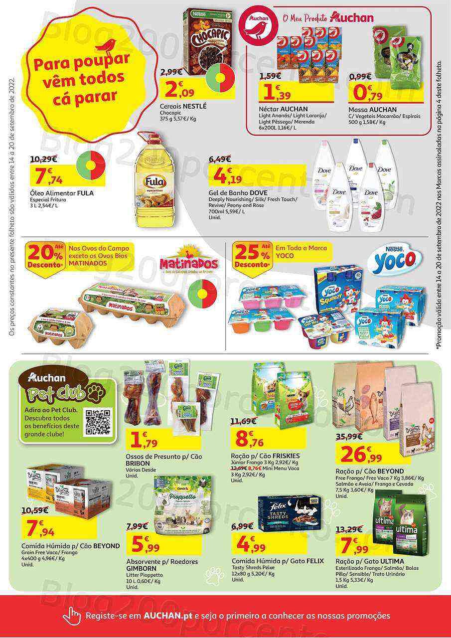 Antevisão Folheto AUCHAN Promoções de 14 a 20 setembro