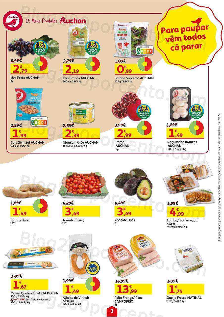 Antevisão Folheto AUCHAN Promoções de 21 a 27 setembro