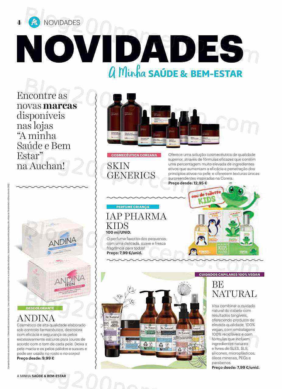 Antevisão Folheto AUCHAN Saúde e Bem-Estar Promoções de 19 setembro a 30 outubro