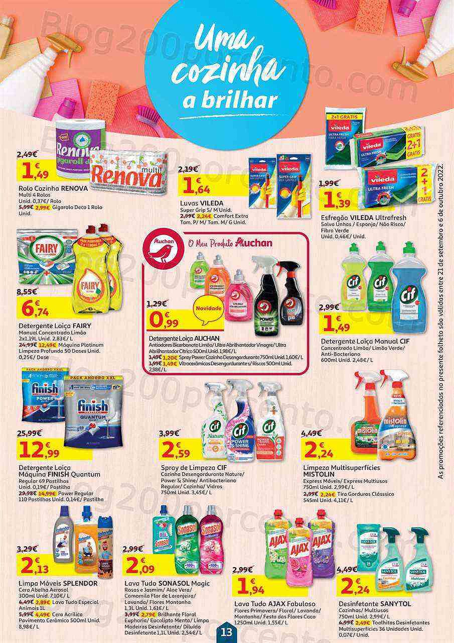 Antevisão Folheto AUCHAN Promoções de 21 setembro a 6 outubro