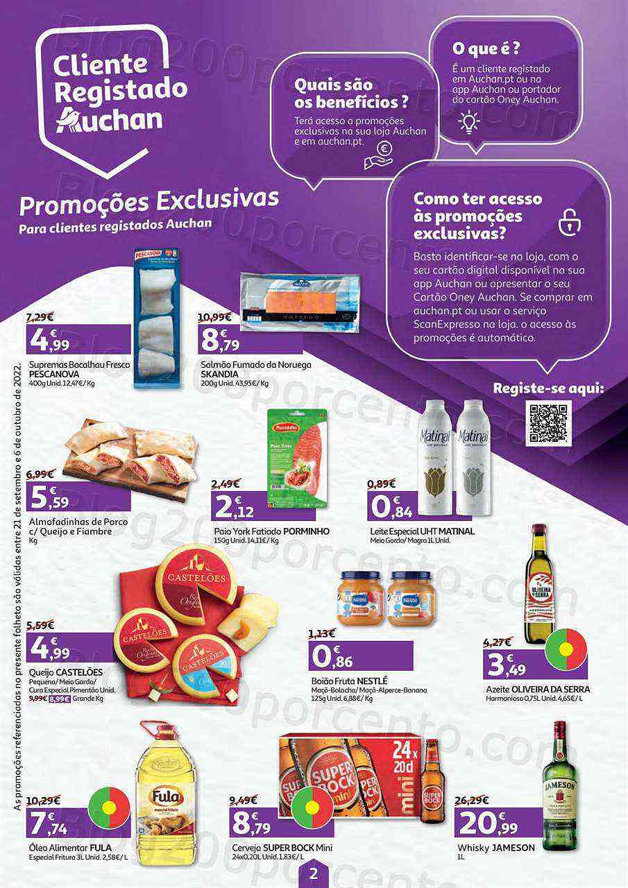 Antevisão Folheto AUCHAN Promoções de 21 setembro a 6 outubro