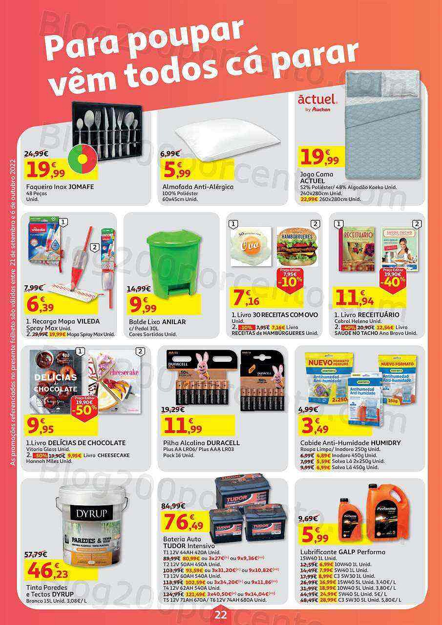 Antevisão Folheto AUCHAN Promoções de 21 setembro a 6 outubro