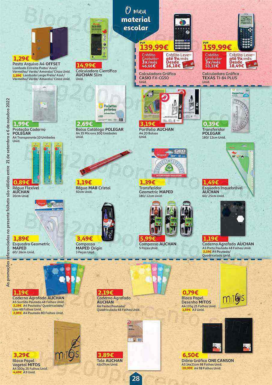 Antevisão Folheto AUCHAN Promoções de 21 setembro a 6 outubro