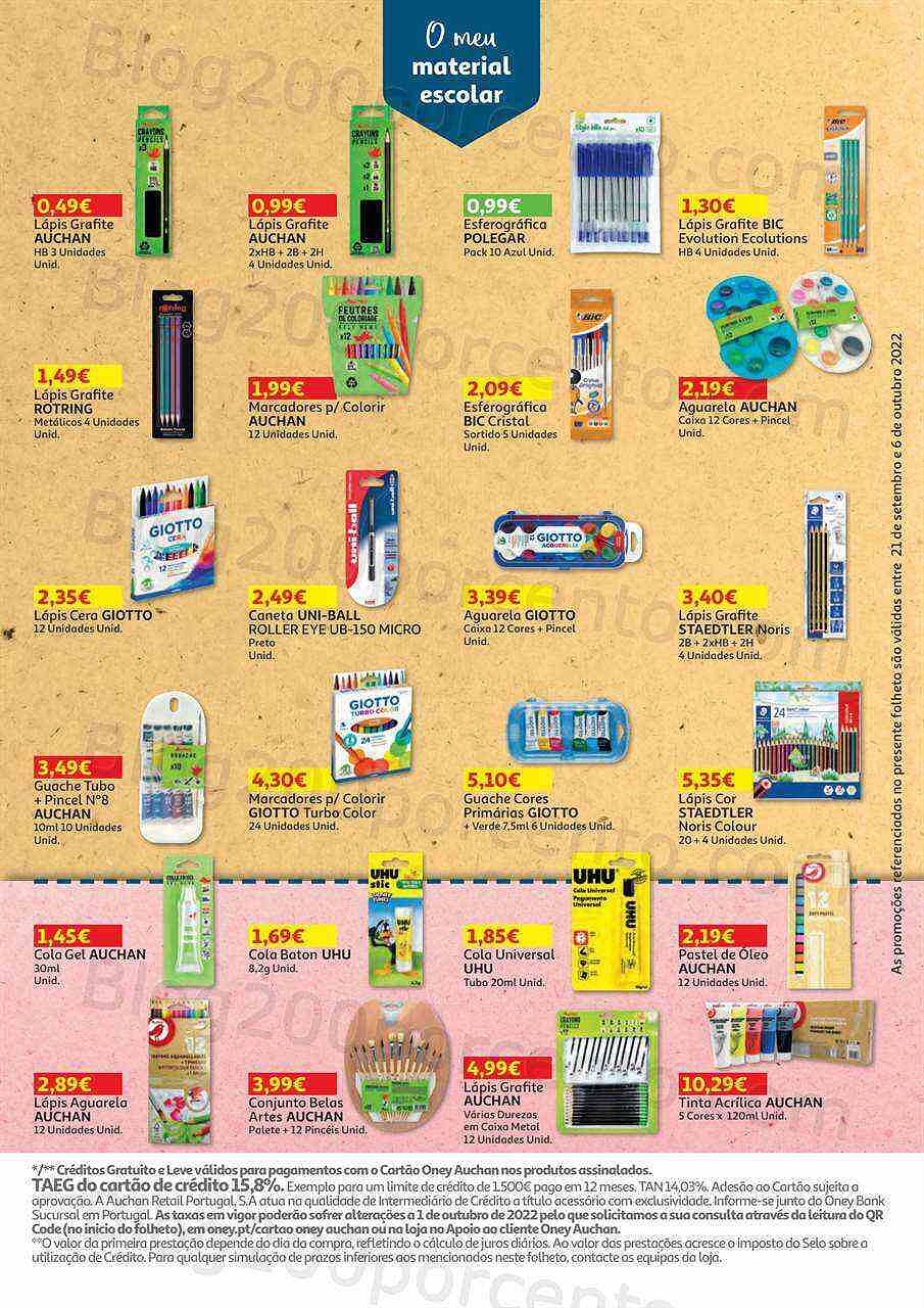 Antevisão Folheto AUCHAN Promoções de 21 setembro a 6 outubro