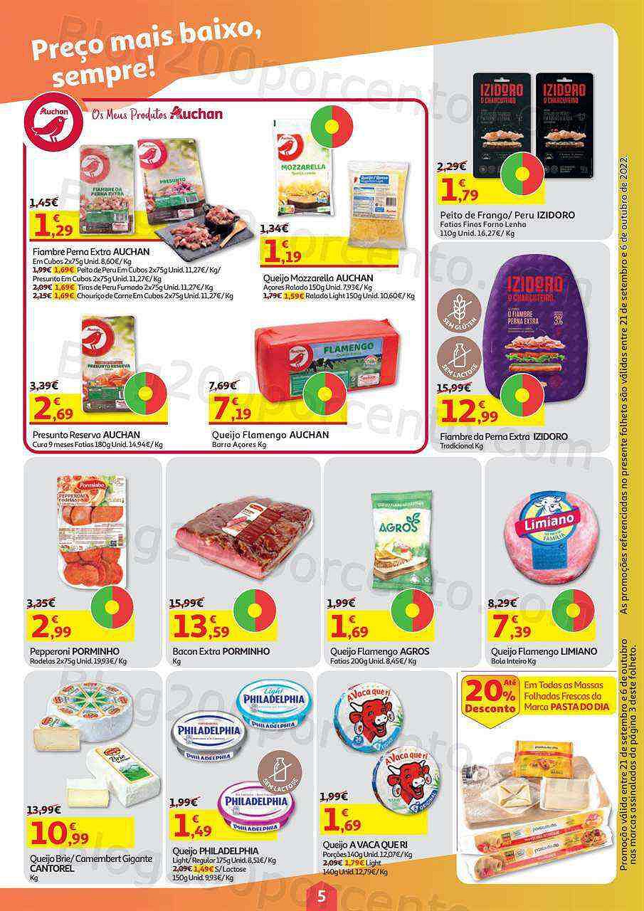 Antevisão Folheto AUCHAN Promoções de 21 setembro a 6 outubro