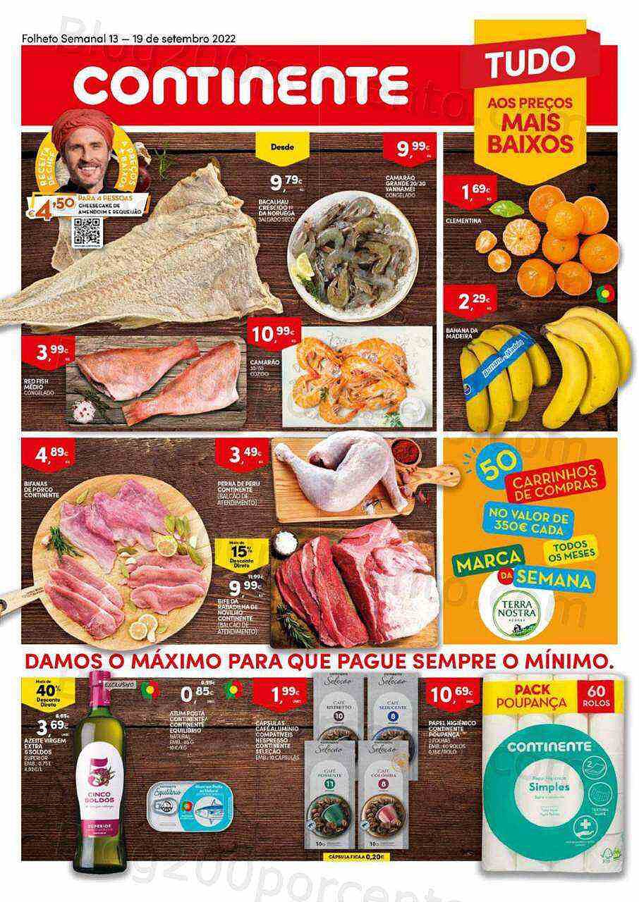 Antevisão Folheto CONTINENTE Bom Dia Promoções de 13 a 19 setembro