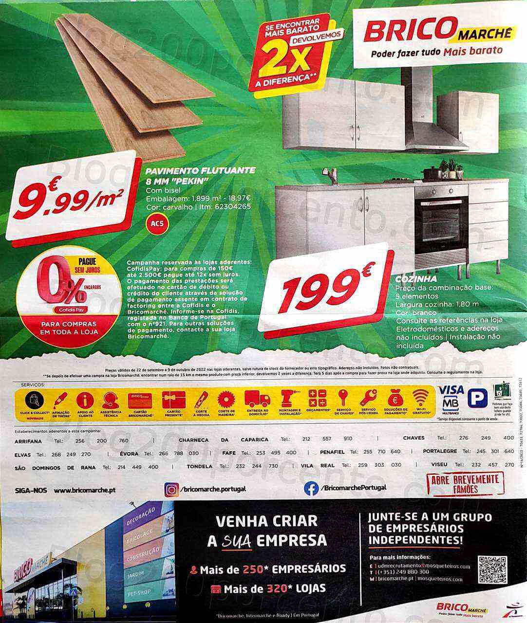 Antevisão Folheto BRICOMARCHÉ Promoções de 22 setembro a 9 outubro