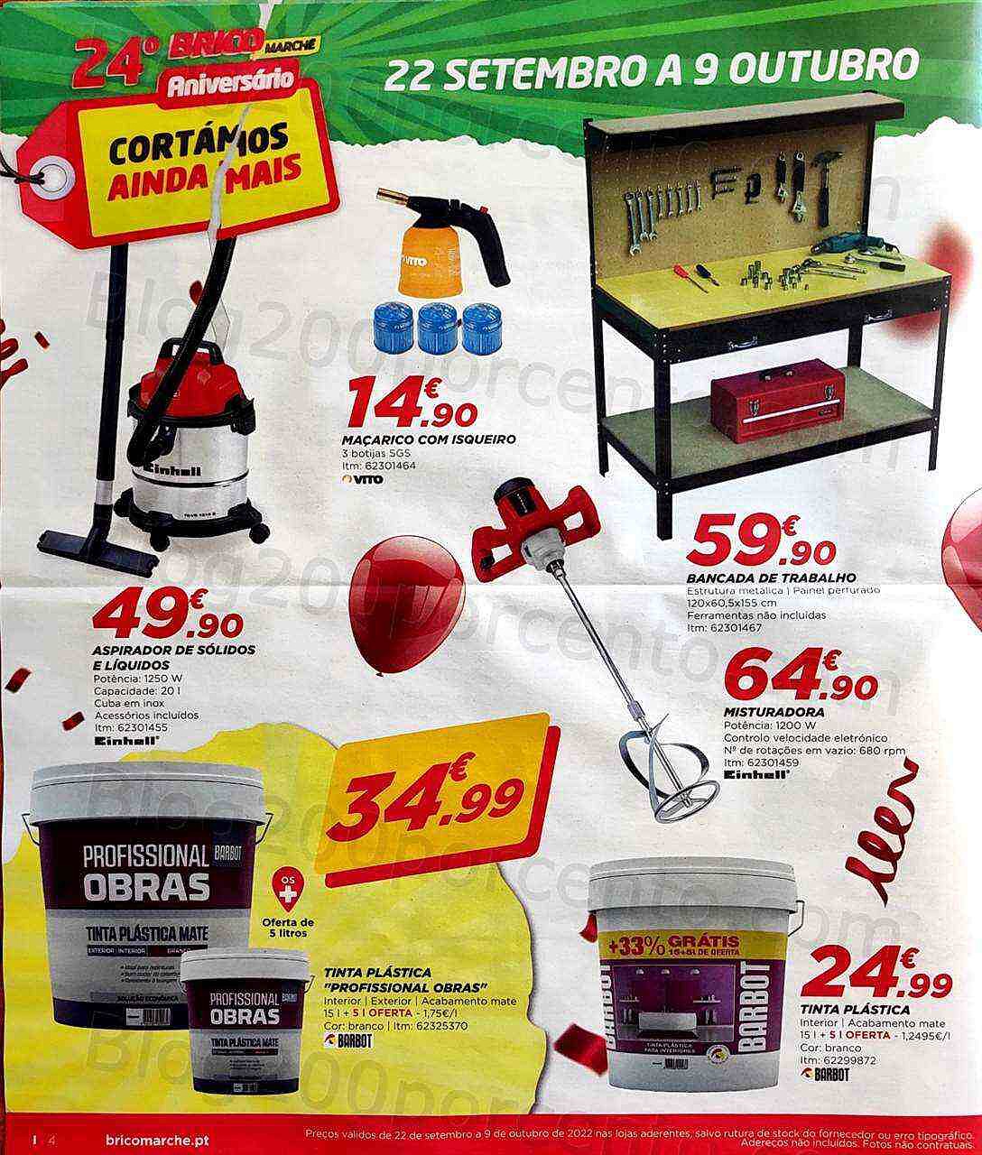 Antevisão Folheto BRICOMARCHÉ Promoções de 22 setembro a 9 outubro