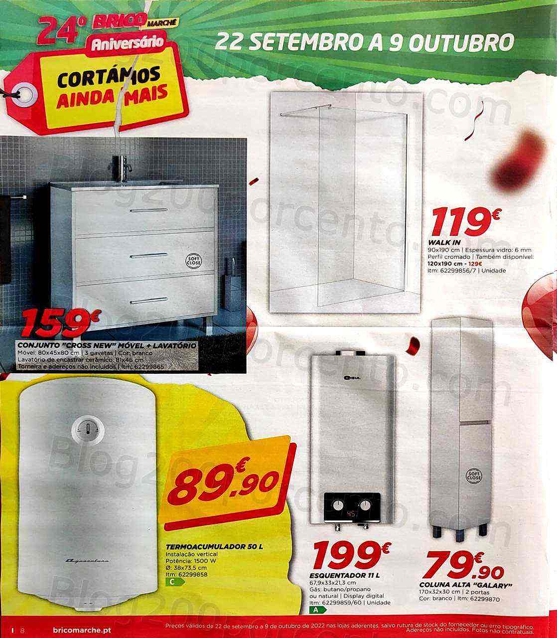 Antevisão Folheto BRICOMARCHÉ Promoções de 22 setembro a 9 outubro