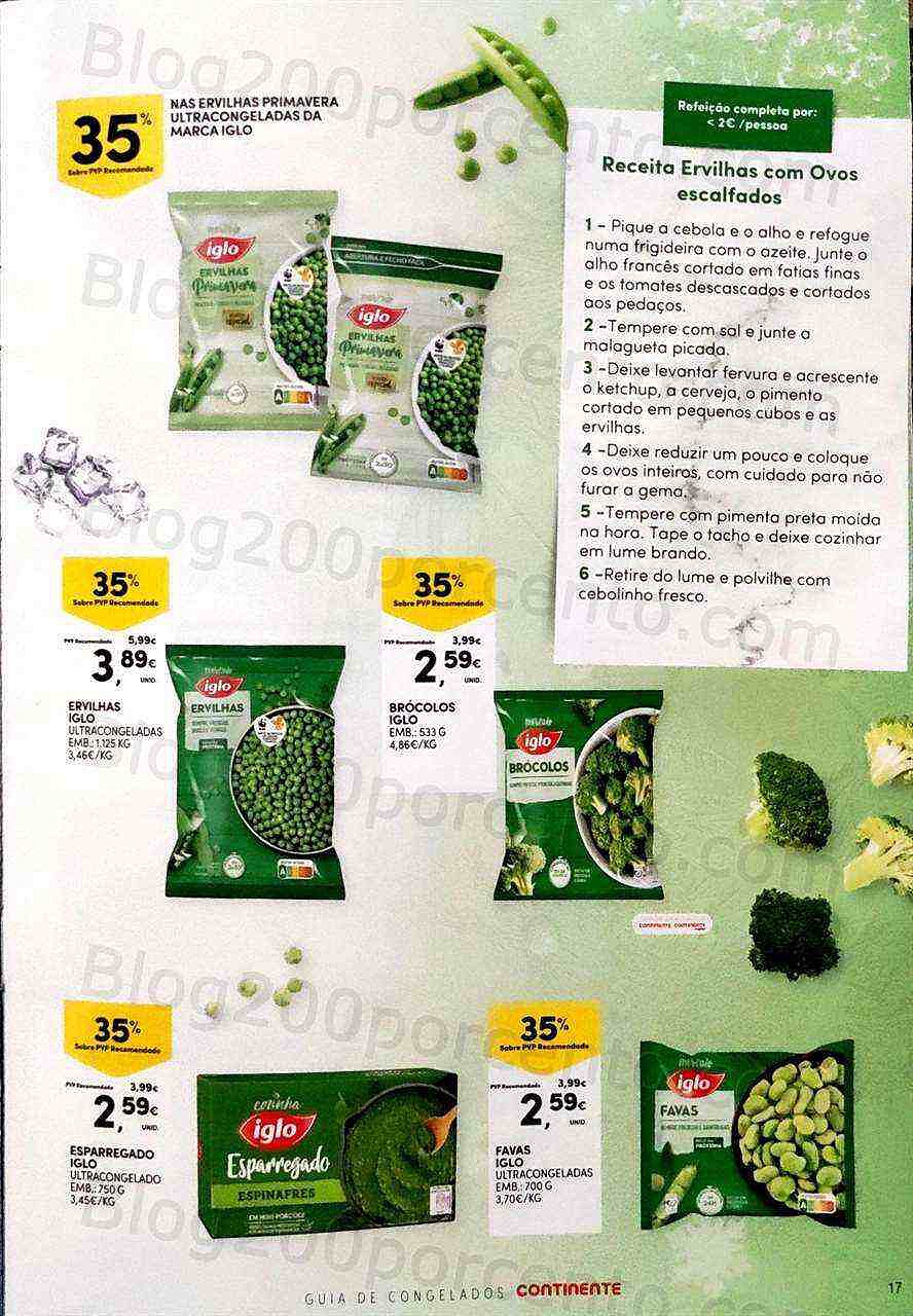 Antevisão Folheto CONTINENTE Especial Congelados Promoções de 20 setembro a 16 outubro