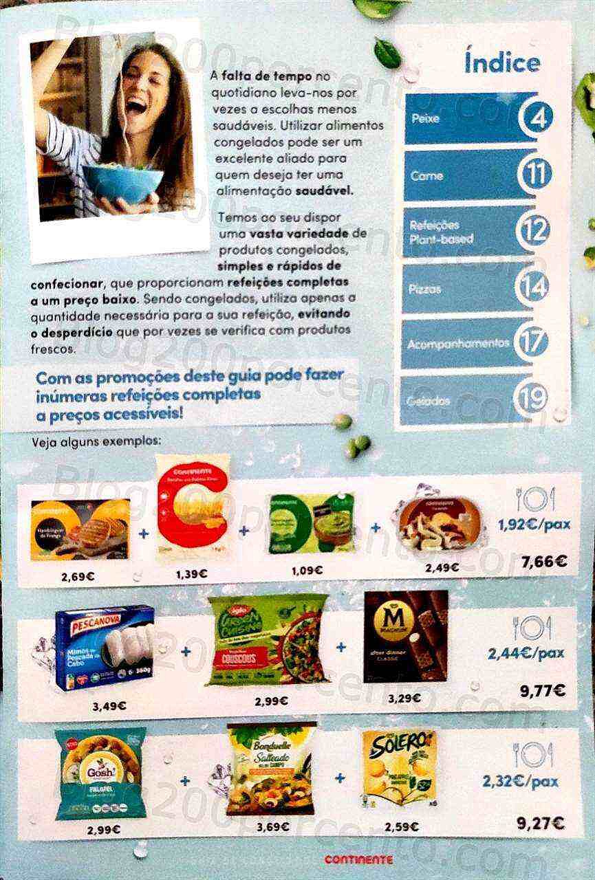 Antevisão Folheto CONTINENTE Especial Congelados Promoções de 20 setembro a 16 outubro
