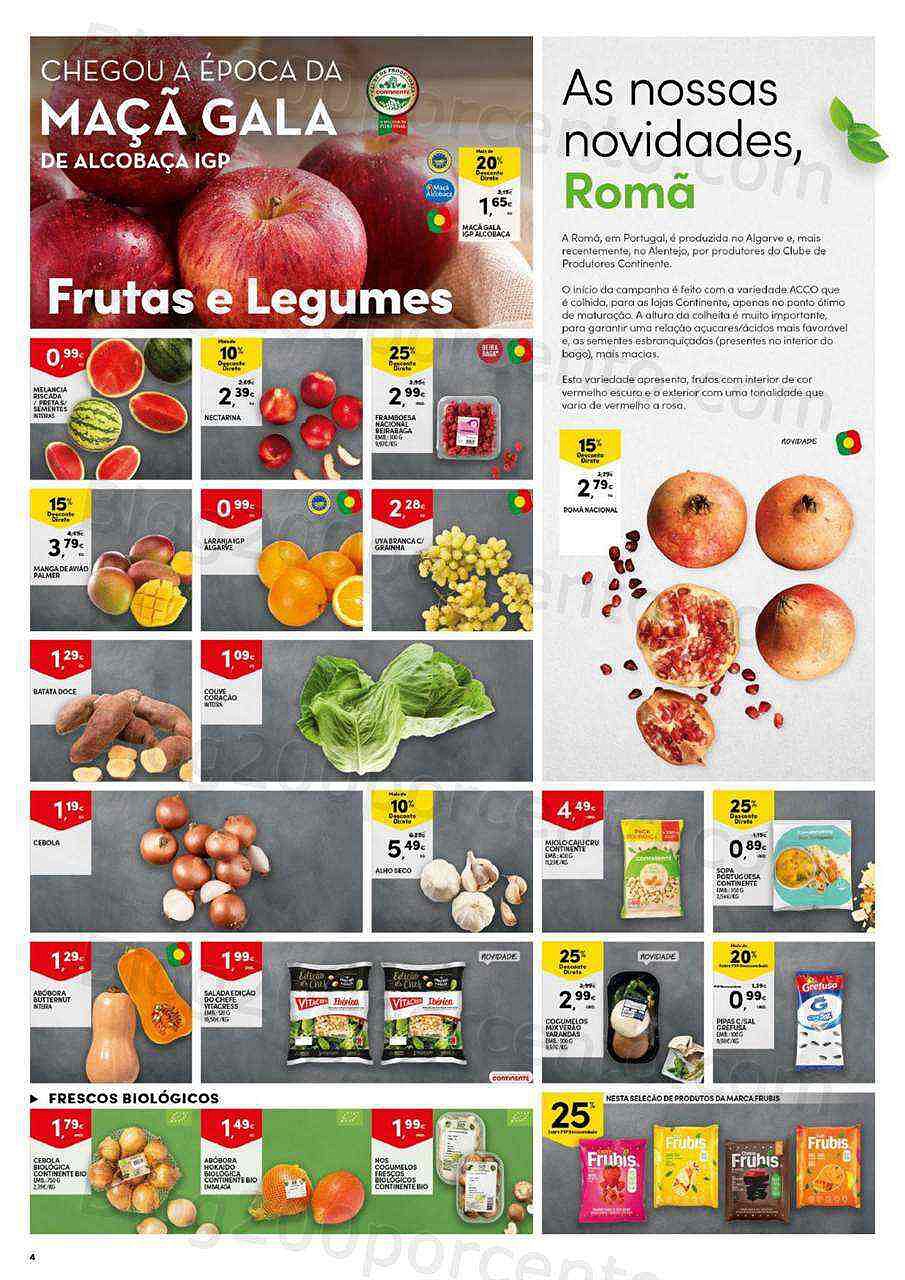 Antevisão Folheto CONTINENTE Frescos Promoções de 13 a 19 setembro