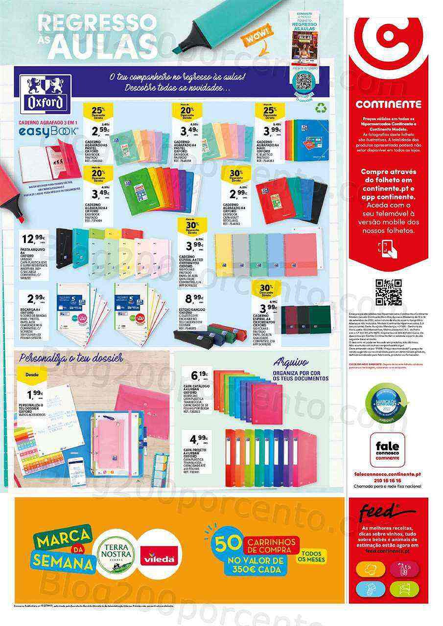 Antevisão Folheto CONTINENTE Bazar Promoções de 13 a 19 setembro