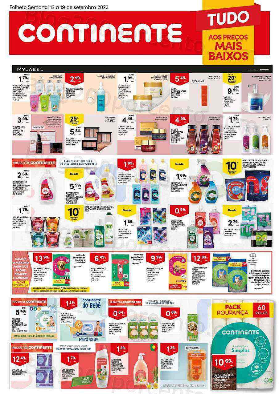 Antevisão Folheto CONTINENTE Especial Marca Própria Promoções de 13 a 19 setembro
