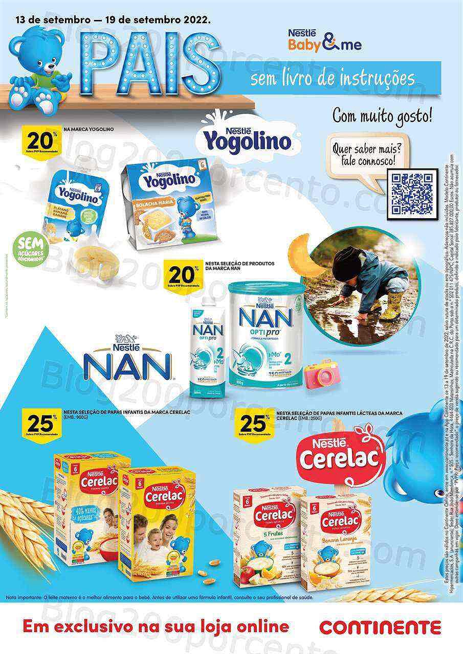 Novo Folheto CONTINENTE Bebé Promoções até 19 setembro