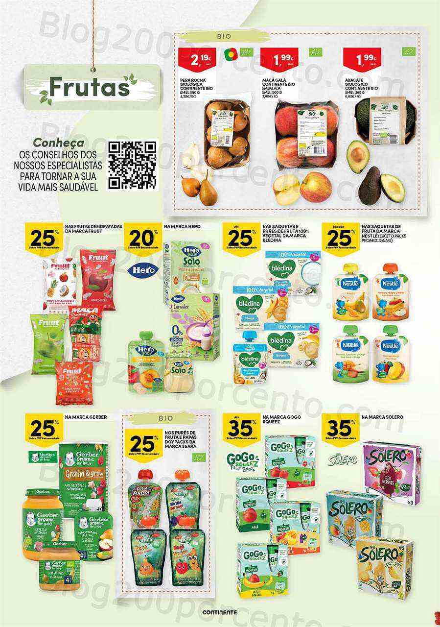 Antevisão Folheto CONTINENTE Especial Vida Saudável Promoções de 20 setembro a 2 outubro